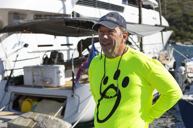  Sergio Sagramoso from Puerto Rico skipper on Lazy Dog - Les Voiles de St. Barth 2014 ©  SW