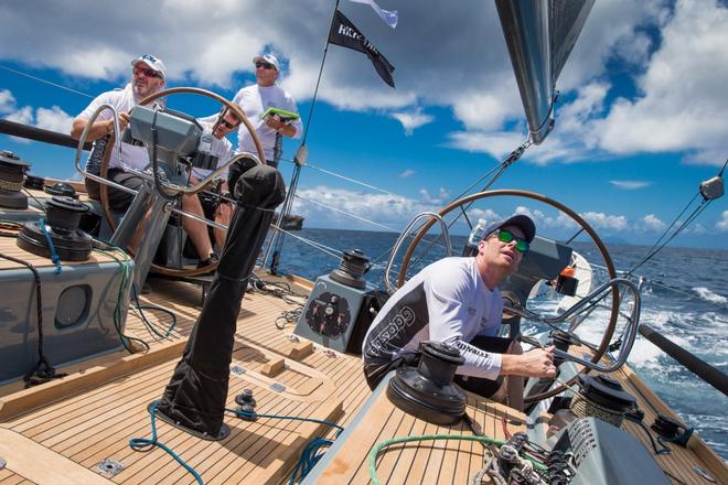  Peter Harrison driving ``Jolt 2`` at Les Voiles de St. Barth - Les Voiles de St. Barth 2014 © Christophe Jouany / Les Voiles de St. Barth http://www.lesvoilesdesaintbarth.com/