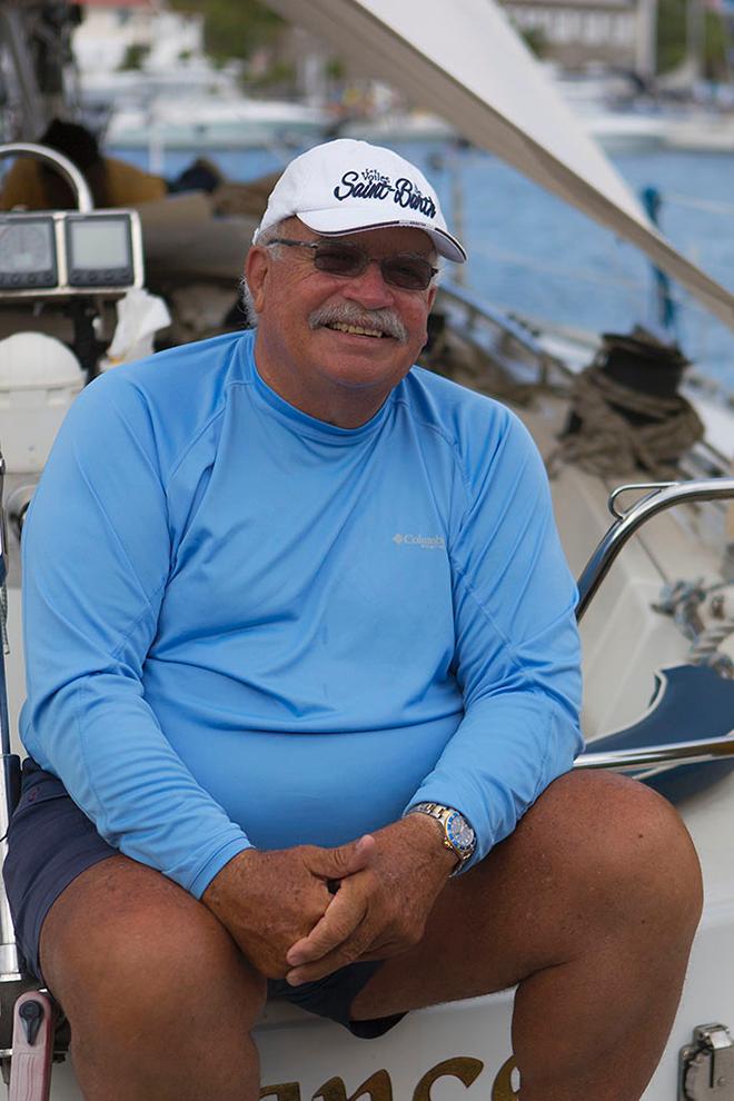 Sir Bobby Velasquez skipper/owner of L’Espérance winners of the Non Spinnaker Class at Les Voiles de St. Barth 2014  ©  Les Voiles de Saint Barth/Alain Blanchard