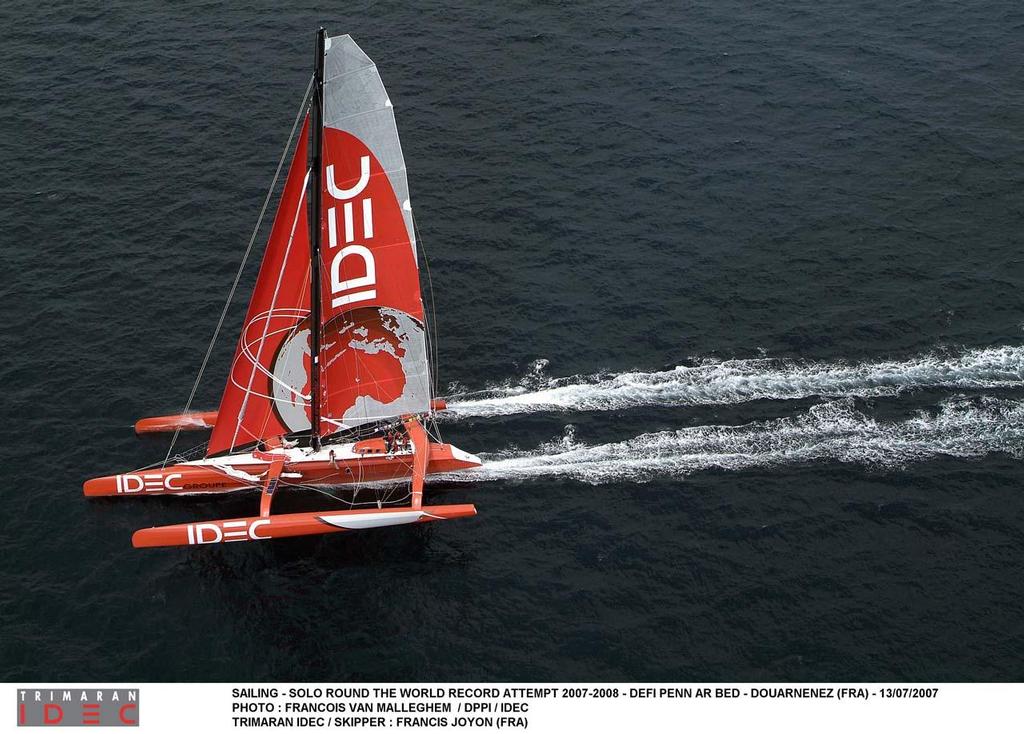 Trimaran IDEC photo copyright Francois Van Malleghem http://www.pixsail.com/ taken at  and featuring the  class