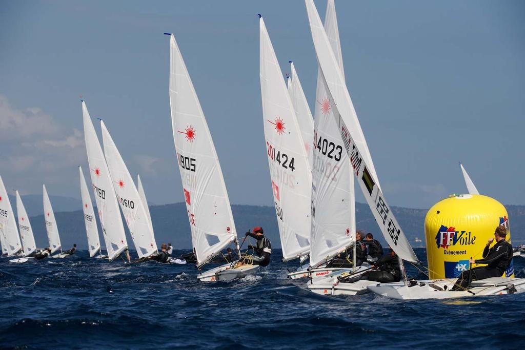  Laser - 2014 ISAF Sailing World Cup Hyeres, day 2 photo copyright  Franck Socha / ISAF Sailing World Cup Hyeres http://swc.ffvoile.fr/ taken at  and featuring the  class