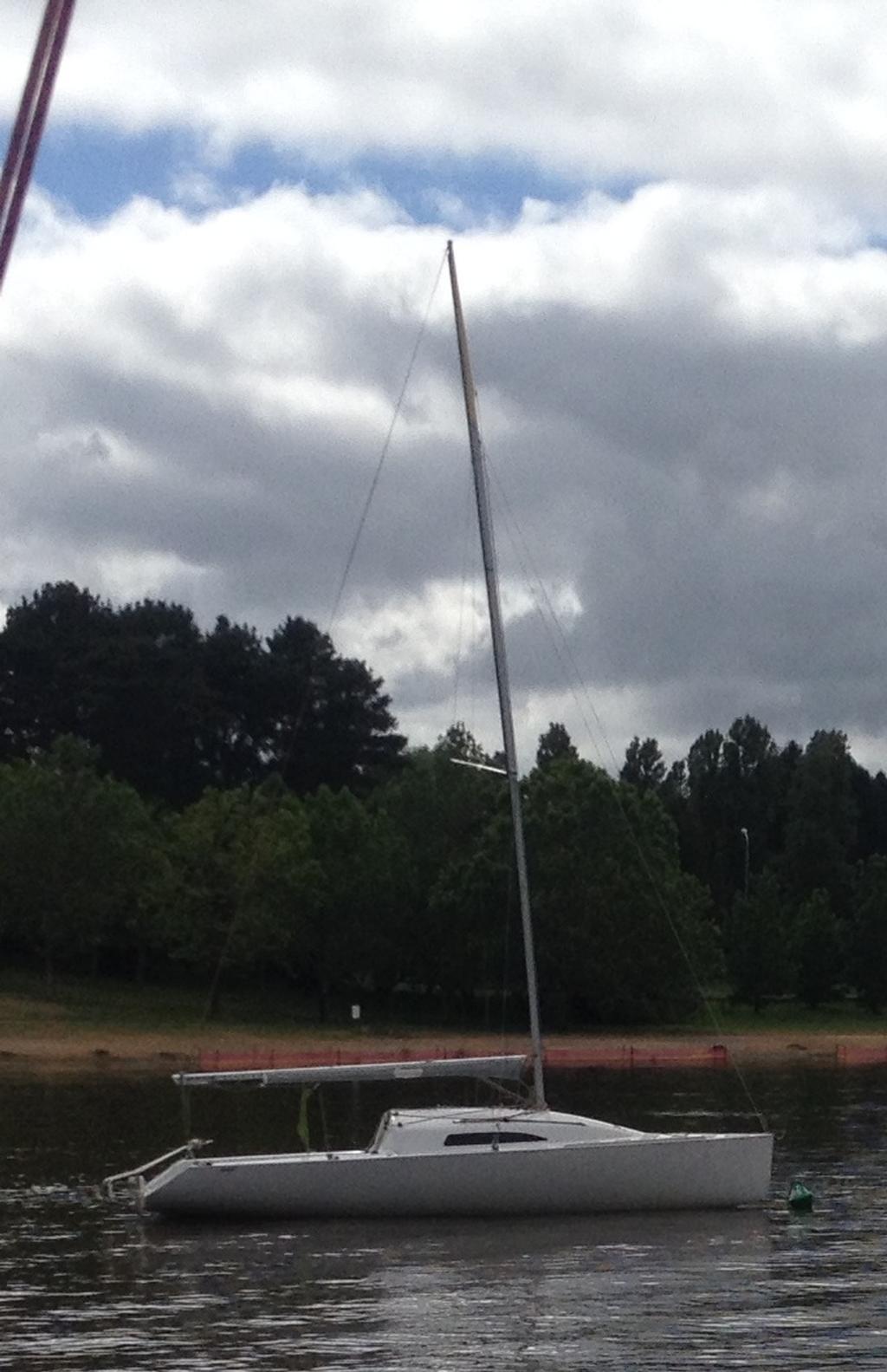 Woof waiting to be unleashed on Lake Burley Griffen - Elliott 7 Australian Titles photo copyright Jim Walsh taken at  and featuring the  class