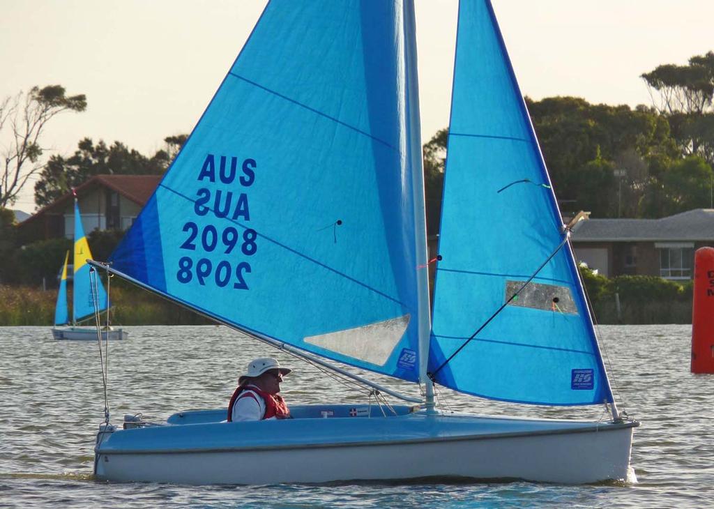 Graeme Martin (WA) leads the Hansa Liberty division - Australian Hansa Class Championships 2014 © Australian Hansa Class Association