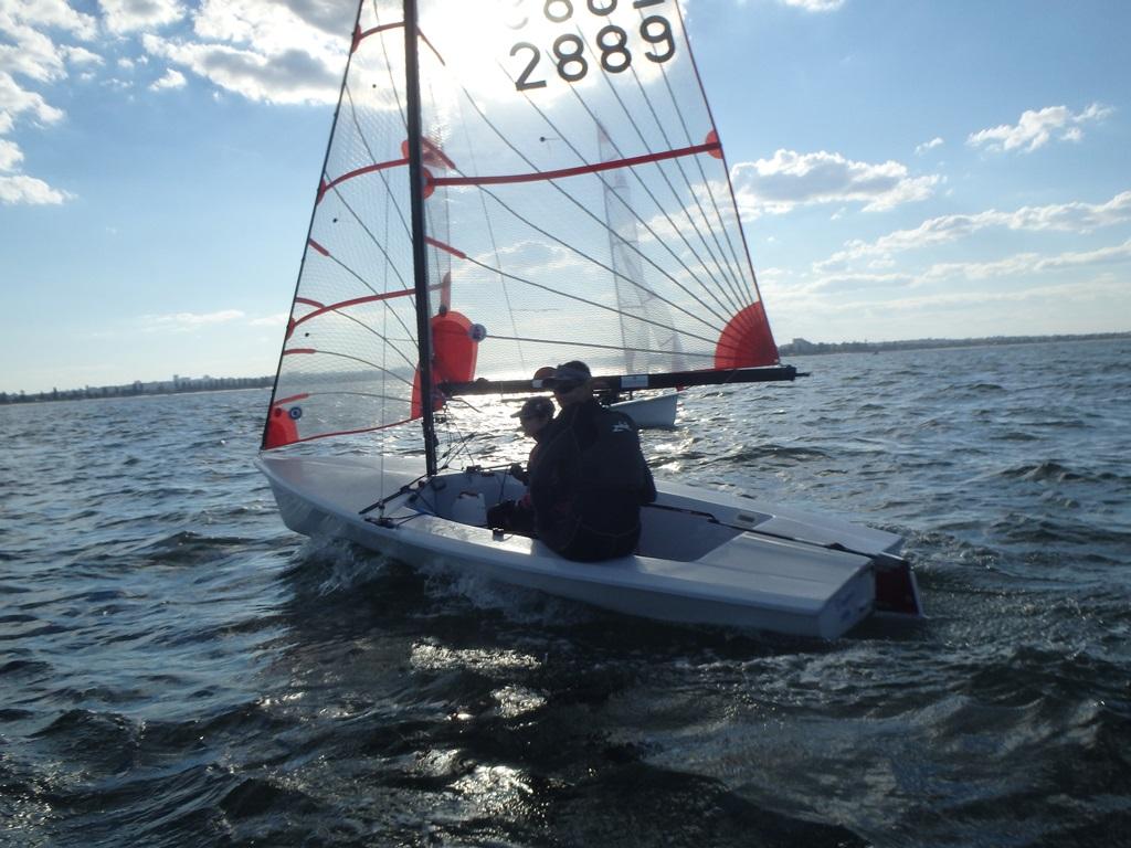 Winners of race 1 - Leigh Riddell and Clare Woods - 37th NSW Tasar Championships © Nicole Douglass http://www.adventuresofasailorgirl.com