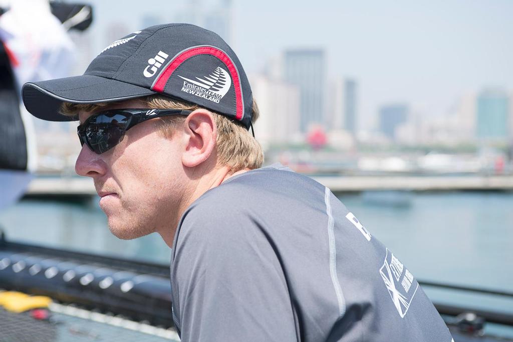 Emirates Team New Zealand hhelmsman Peter Burling, Practice day of the Land Rover Extreme Saling Series regatta in Qingdao China. 30/4/2014 © Chris Cameron/ETNZ http://www.chriscameron.co.nz