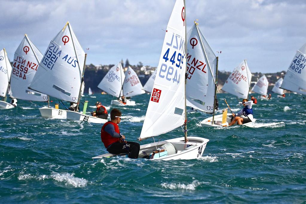  - Day 5, 2014 Toyota Optimist Championships, Manly SC photo copyright Richard Gladwell www.photosport.co.nz taken at  and featuring the  class