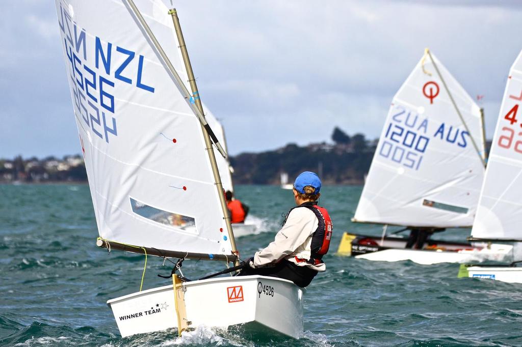  - Day 5, 2014 Toyota Optimist Championships, Manly SC photo copyright Richard Gladwell www.photosport.co.nz taken at  and featuring the  class