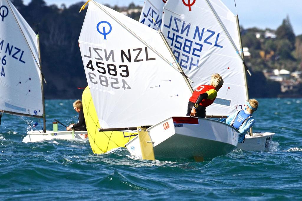 - Day 5, 2014 Toyota Optimist Championships, Manly SC photo copyright Richard Gladwell www.photosport.co.nz taken at  and featuring the  class