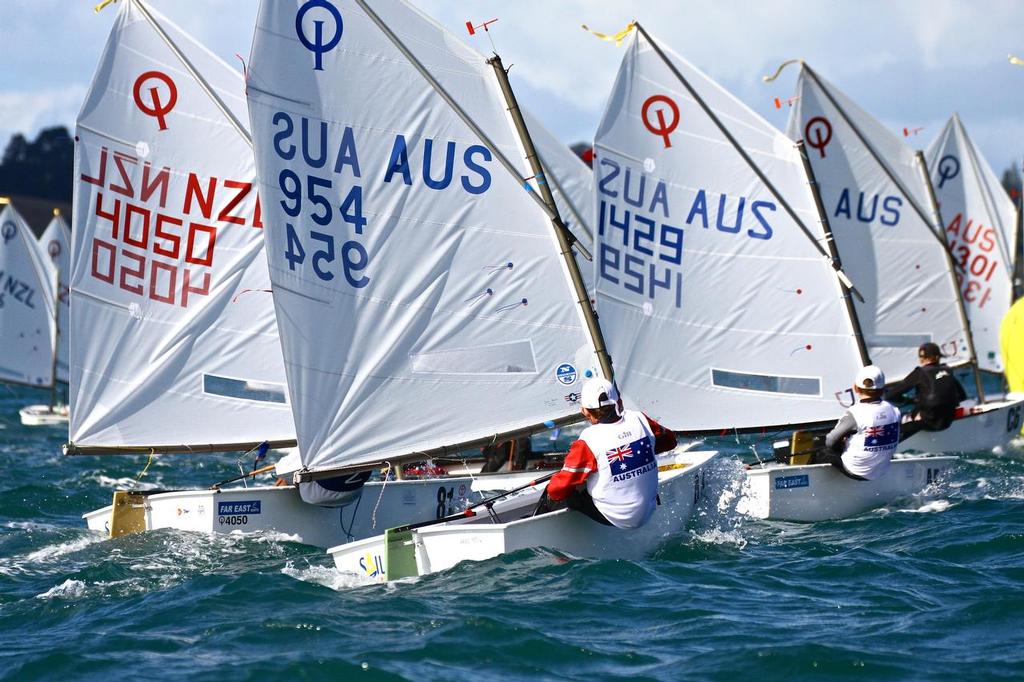  - Day 5, 2014 Toyota Optimist Championships, Manly SC photo copyright Richard Gladwell www.photosport.co.nz taken at  and featuring the  class