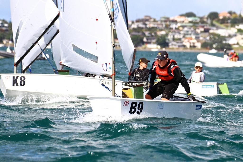  - Day 5, 2014 Toyota Optimist Championships, Manly SC photo copyright Richard Gladwell www.photosport.co.nz taken at  and featuring the  class