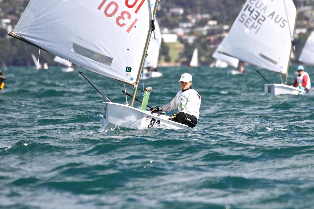  - Day 5, 2014 Toyota Optimist Championships, Manly SC photo copyright Richard Gladwell www.photosport.co.nz taken at  and featuring the  class