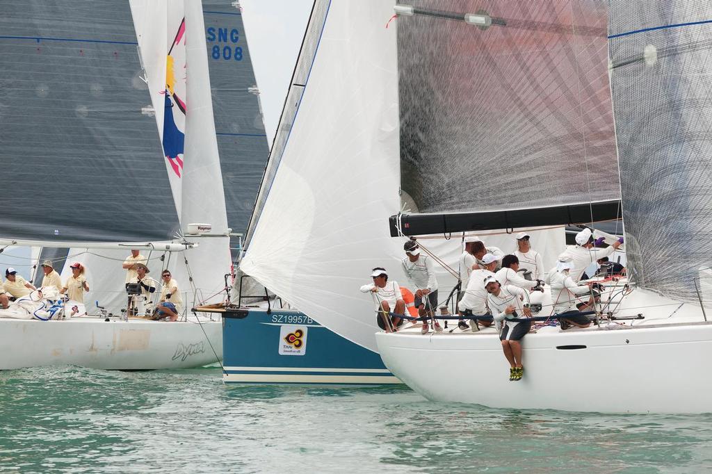 TOP OF THE GULF REGATTA 2014. Bottom mark like a slo-mo bicycle crash © Guy Nowell/Top of the Gulf