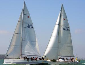BUSA Champions 2014 – James Wilkie and Southampton Red - and leading  Ladies’ Helm, Alice Courage and Southampton Solent Black    - BUCS-BUSA Yachting Champs 2014 photo copyright Sean Clarkson taken at  and featuring the  class