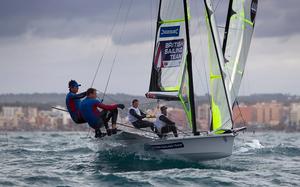 Dylan Fletcher and Alain Sign, 49er - ISAF Sailing World Cup Hyeres 2014 photo copyright Richard Langdon/British Sailing Team taken at  and featuring the  class