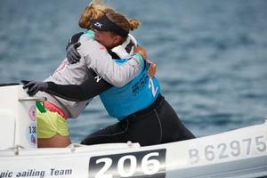Laser Radial, Evi Van Acker - 2014 ISAF Sailing World Cup Hyeres photo copyright Franck Socha taken at  and featuring the  class