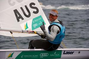 Tom Burton, Laser Standard medal race - 2014 ISAF Sailing World Cup Hyeres photo copyright Franck Socha taken at  and featuring the  class