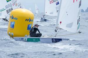 Laser, Tom Burton (AUS) - 2014 ISAF Sailing World Cup Hyeres, day 1 photo copyright Thom Touw http://www.thomtouw.com taken at  and featuring the  class