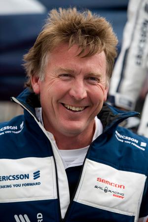 Ericsson navigator, Andrew Cape, in Portsmouth photo copyright Volvo Ocean Race www.volvooceanrace.com taken at  and featuring the  class