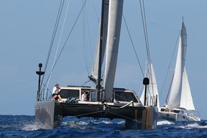 Zenyatta, Gunboat racing in the Multihull class - Antigua Sailing Week 2014 photo copyright  Tim Wright / Photoaction.com http://www.photoaction.com taken at  and featuring the  class