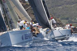 Quokka sailed by Philippe Falle's Deep Blue Racing Team and Alex Sastre's Salona Racing Team - Antigua Sailing Week 2014 photo copyright  Tim Wright / Photoaction.com http://www.photoaction.com taken at  and featuring the  class