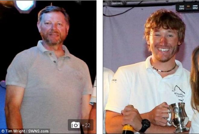 Fellow crew members Steve Warren, 52, left, and 23-year-old James Male, right, were also on board the ship. © Tim Wright/SWNS.com