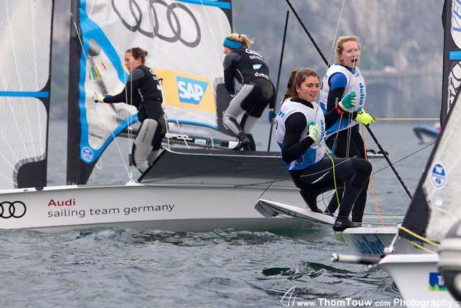 2014 Garda Trentino Olympic Week - 49erFX &copy; Thom Touw http://www.thomtouw.com
