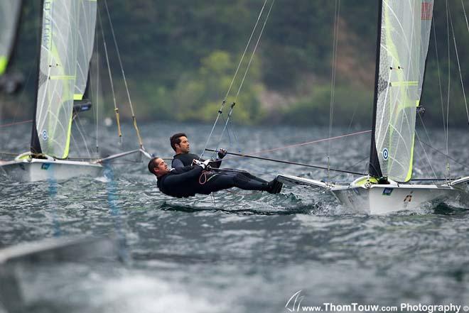 2014 Garda Trentino Olympic Week - 49er &copy; Thom Touw http://www.thomtouw.com