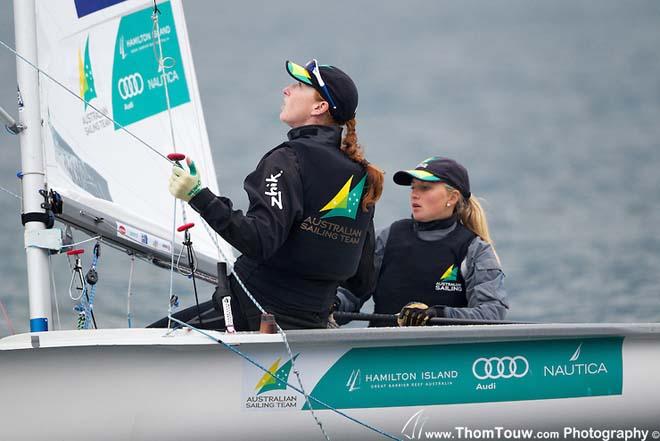 2014 Garda Trentino Olympic Week - 470 Women, Austalian Sailing Team &copy; Thom Touw http://www.thomtouw.com