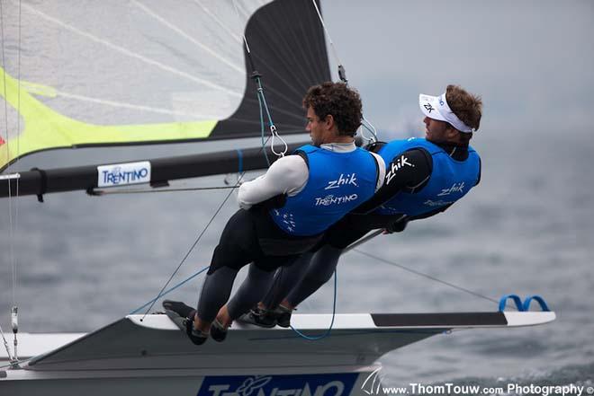 2014 Garda Trentino Olympic Week - 49er &copy; Thom Touw http://www.thomtouw.com