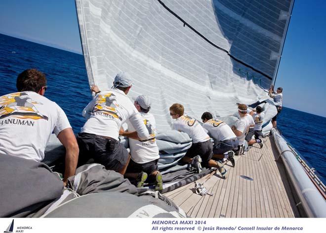 Menorca Maxi 2014, on board J Class Hanumann ©  Jesus Renedo / Consell Insular de Menorca