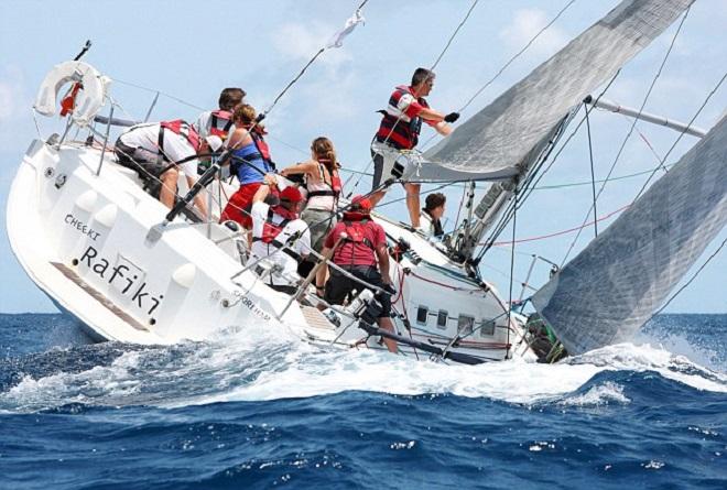 Cheeki Rafiki racing in the Caribbean earlier this year © MailOnline