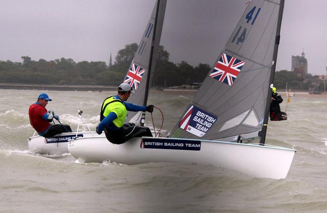 Giles Scott in action during the 2014 Finn European Championship © Robert Deaves/Finn Class http://www.finnclass.org