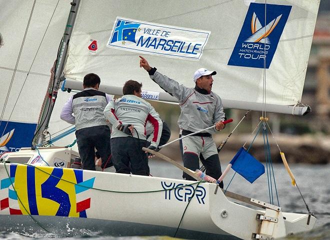 Bruni in action at the 2010 Match Race France. ©  Dan Towers / AWMRT http://www.wmrt.com/