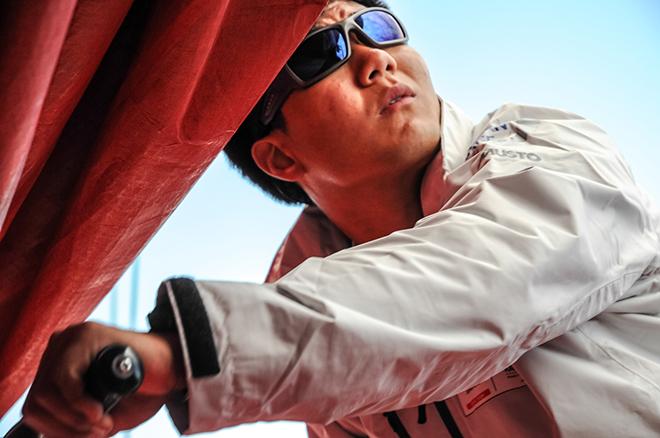 Jiru 'Wolf' YANG training in Newport before set sail on transatlantic test &copy; Pedro Freitas /Volvo Ocean Race