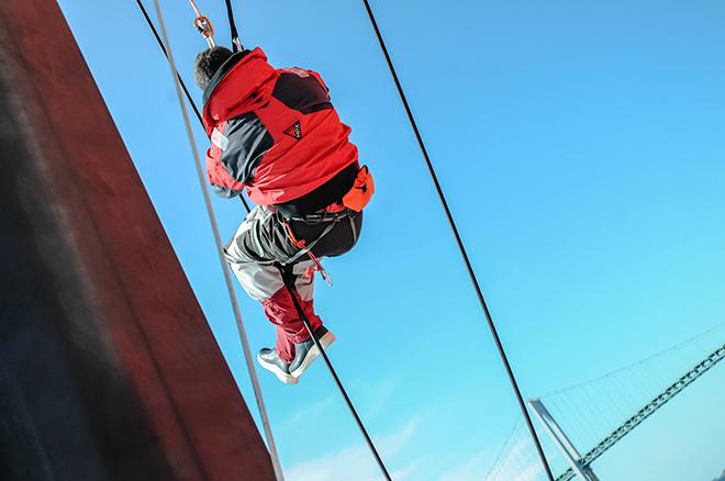 Dongfeng Race Team training in Newport before set sail on transatlantic test. &copy; Pedro Freitas /Volvo Ocean Race
