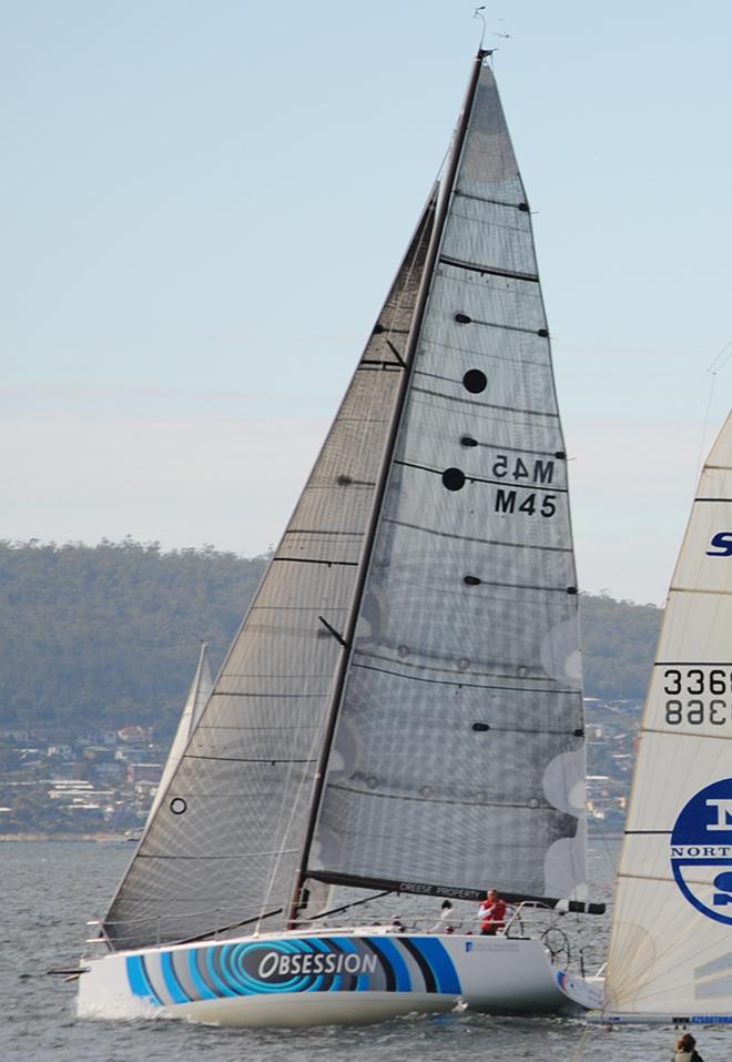 Obsession,  sailed by David and Alison Creese, is leading Division Two of the DSS Autumn Two-Handed Series with one race to sail next Sunday. © Peter Campbell