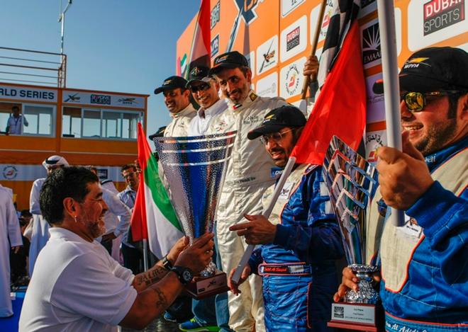 Maradona - presentation - UIM Skydive Dubai XCAT World Series in Naples, Italy 2014 © Raffaello Bastiani