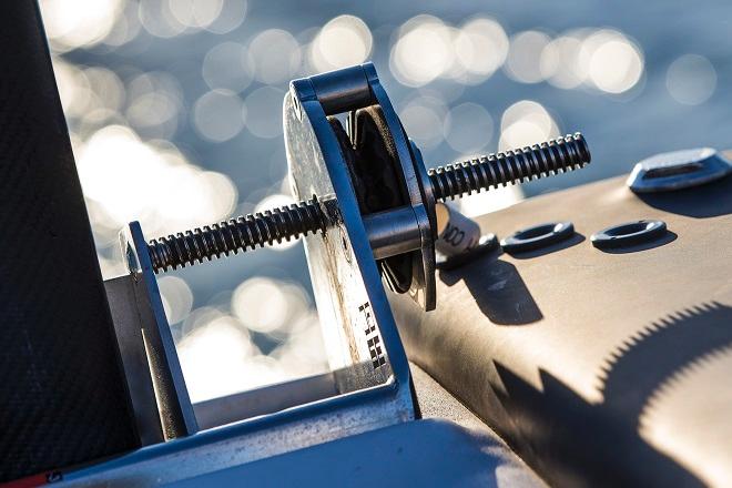 Worm drive rake control mechanism for the main foils.   © Sander van der Borch Photography www.sandervanderborch.com
