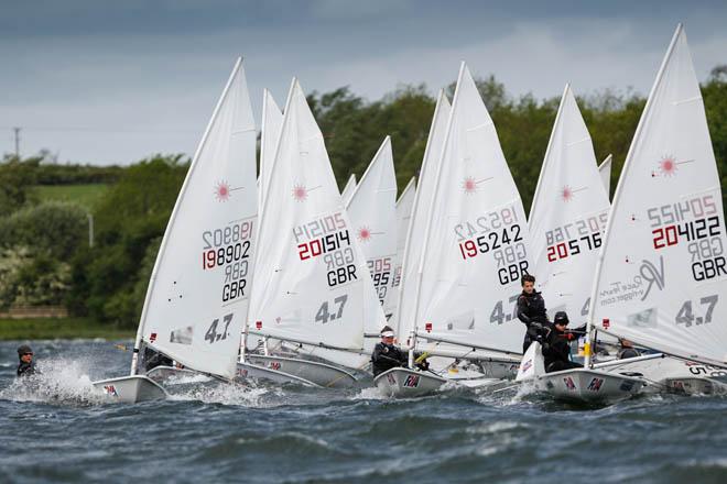 Laser 4.7 fleet - 2014 RYA Eric Twiname Championships &copy;  Paul Wyeth / RYA http://www.rya.org.uk
