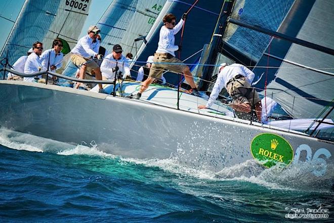 Bernardo Minkow and Julian Fernando in action on Flojito y Cooperando - Rolex Farr 40 North American Championship ©  Sara Proctor, SailFastPhotography