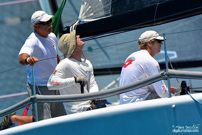 John Demourkas on his way winning Race seven - Rolex Farr 40 North American Championship ©  Sara Proctor, SailFastPhotography