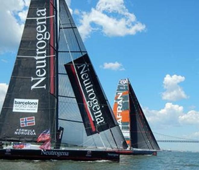 Close racing action &copy; IMOCA Ocean Masters http://www.oceanmasters.com