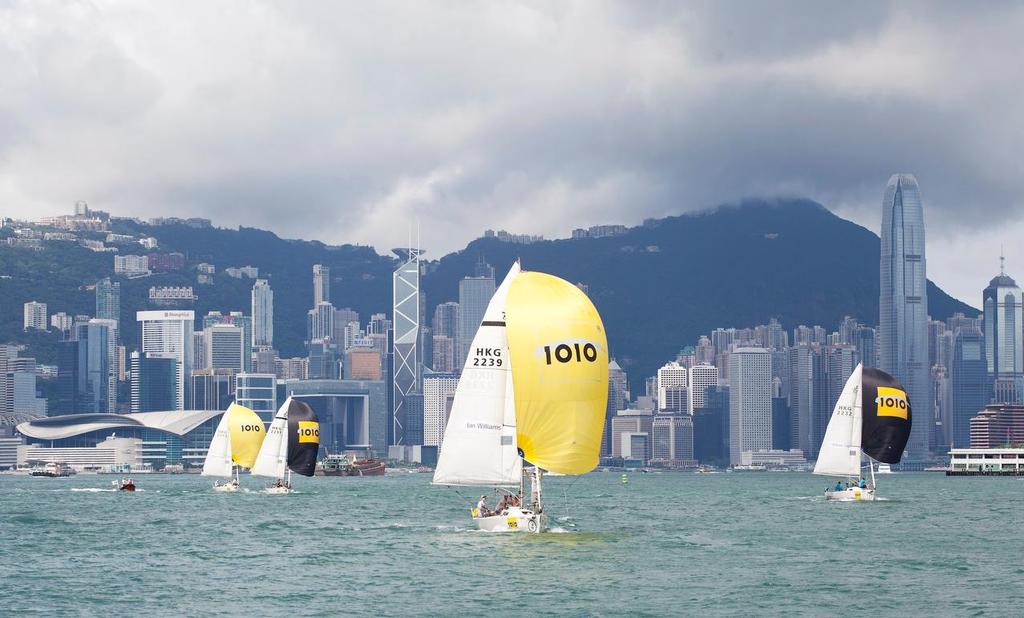 Victoria Harbour at its finest - 1O1O 4G Match Racing International Regatta 2014 © RHKYC / Guy Nowell