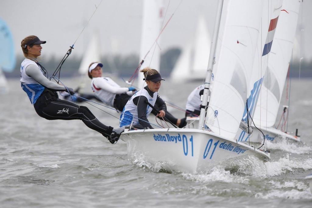 470 Women, medal race - 2014 Delta Lloyd Regatta, day 5 © Sander van der Borch http://www.sandervanderborch.com