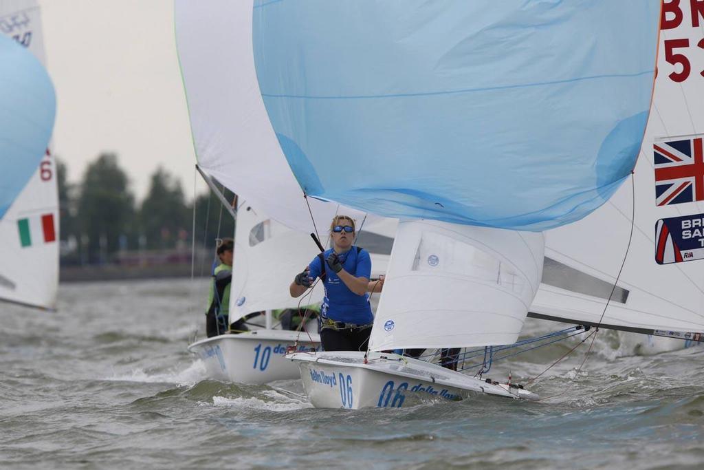 470 Women, medal race - 2014 Delta Lloyd Regatta, day 5 © Sander van der Borch http://www.sandervanderborch.com