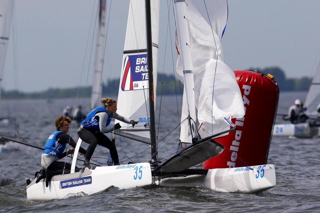 Nacra 17 - 2014 Delta Lloyd Regatta, day 1 © Sander van der Borch http://www.sandervanderborch.com