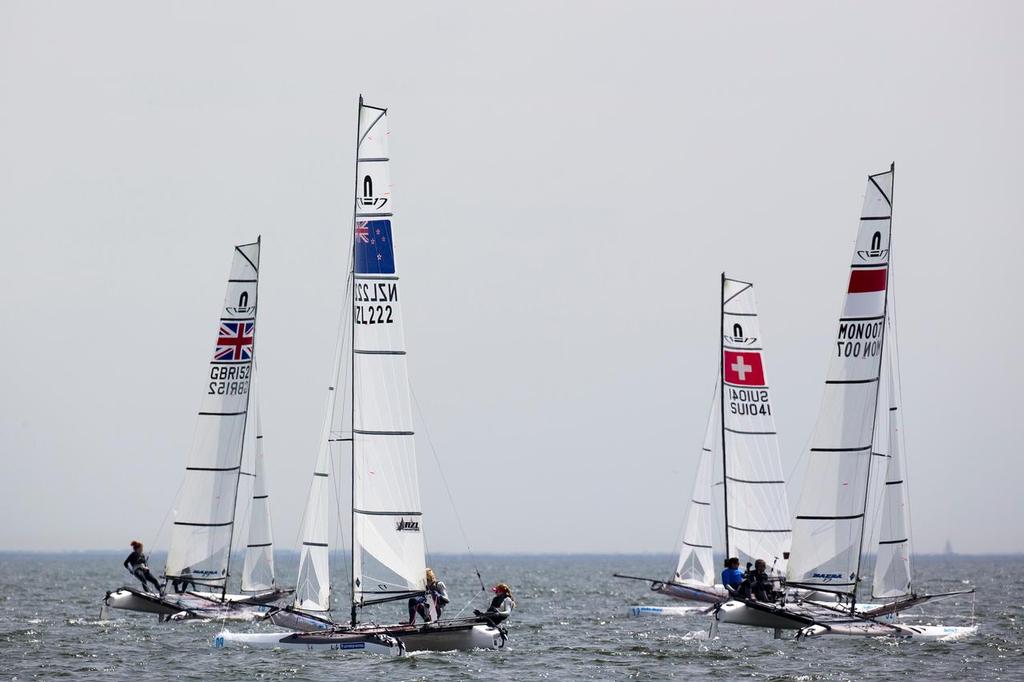 NZL Sailing Team Nacra 17 - Day 1Delta Lloyd Regatta  2014 photo copyright Delta Lloyd Regatta - Sander van der Borch http://www.sandervanderborch.com taken at  and featuring the  class