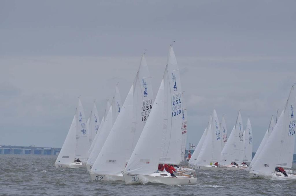 2014 J/22 North American Championship, day 1 photo copyright Chris Howell taken at  and featuring the  class