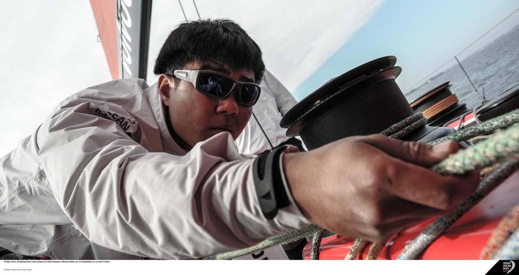 On board Dongfeng photo copyright Pedro Freitas /Volvo Ocean Race taken at  and featuring the  class