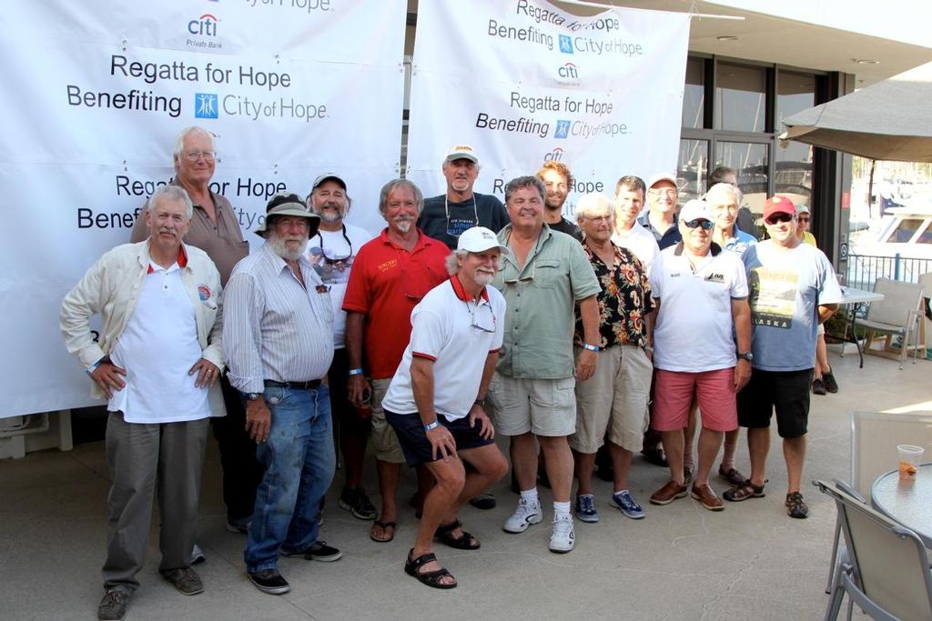 yacht racing Captains converge for a group photo - 14th Annual City of Hope Regatta photo copyright Tami Rae taken at  and featuring the  class